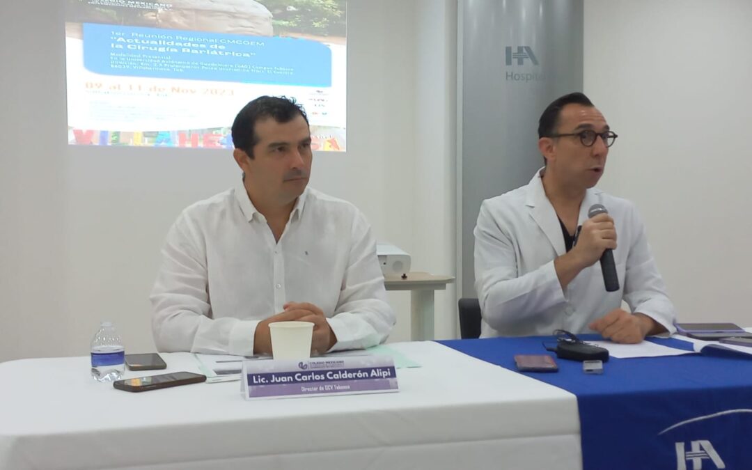 Tabasco, sede de 1ra. Reunión Regional del Colegio Mexicano de Cirugía para la Obesidad